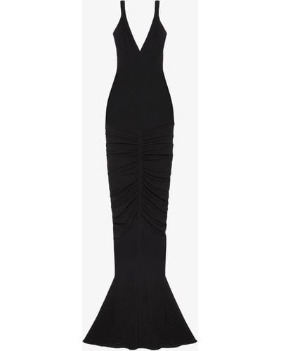 Givenchy Ruched Dress With Twisted Straps - Black