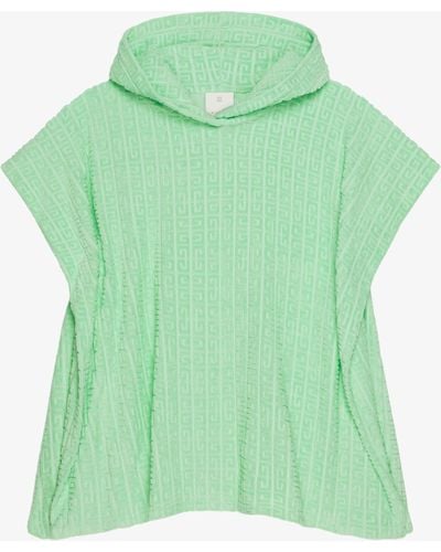 Givenchy Poncho In 4g Cotton Towelling - Green