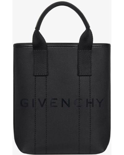 Givenchy Tote G-Essentials modello piccolo in tela spalmata - Nero