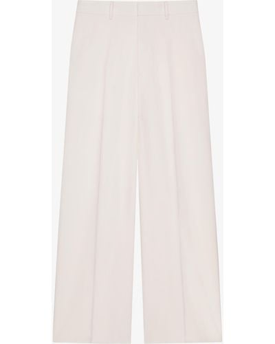 Givenchy Pantalon extra large en laine et mohair - Blanc