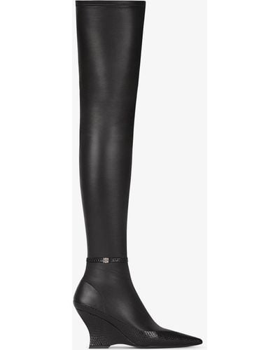Givenchy Raven Over-The-Knee Boots - Black