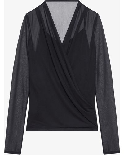 Givenchy Blusa drappeggiata in jersey