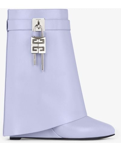 Givenchy Shark Lock Ankle Boots - Blue