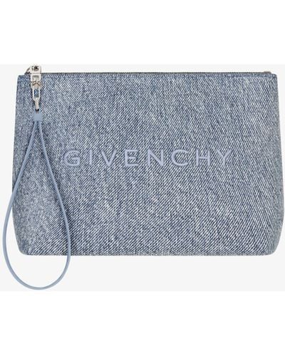 Givenchy Pochette en denim - Bleu