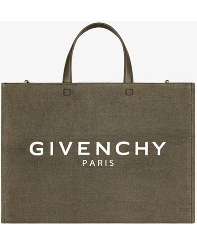 Givenchy Cabas G-Tote médium en toile - Vert