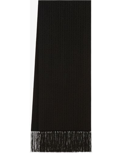 Givenchy Echarpe en jacquard de soie - Noir