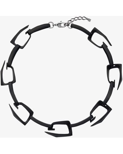 Givenchy Large Giv Cut Necklace In Metal And Enamel - Multicolour