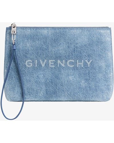 Givenchy Pochette in denim - Blu