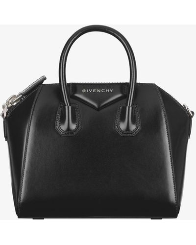 Givenchy Mini Antigona Bag In Box Leather - Black