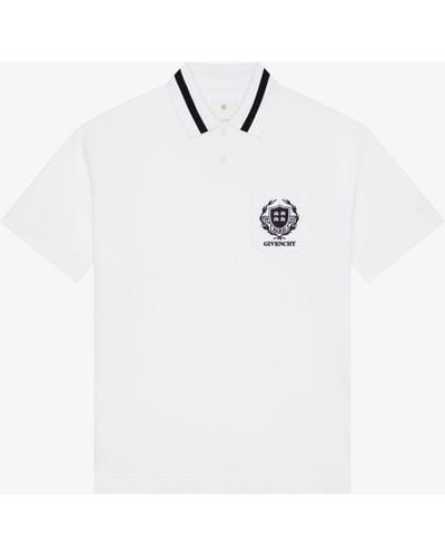 Givenchy Crest Polo Shirt - White