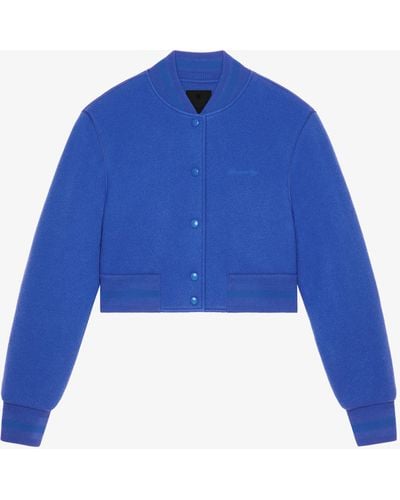 Givenchy Bomber corto in lana - Blu