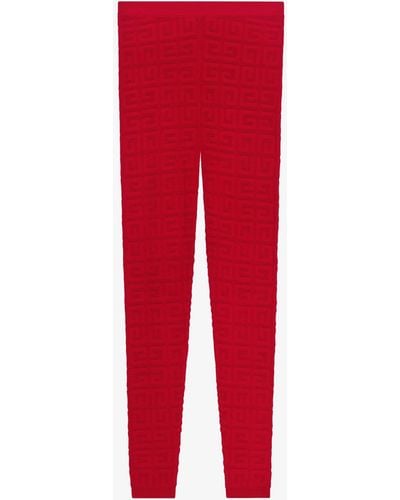 Givenchy Leggings in jacquard 4G - Rosso