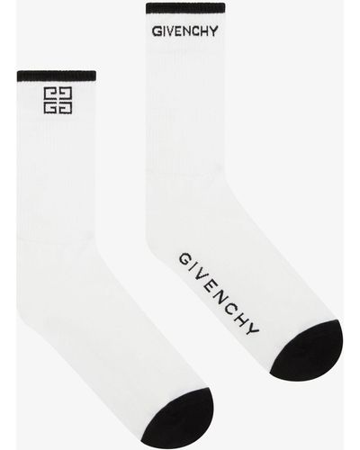 Givenchy Chaussettes 4G en coton - Blanc