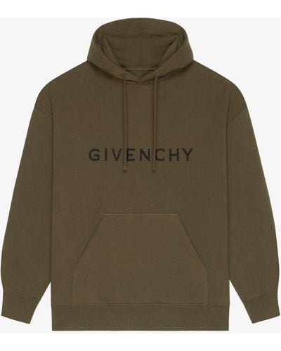 Givenchy Hoodie slim Archetype en molleton - Vert