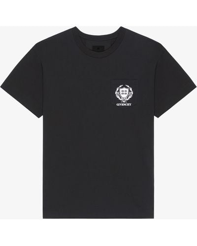 Givenchy T-shirt Crest en coton - Noir
