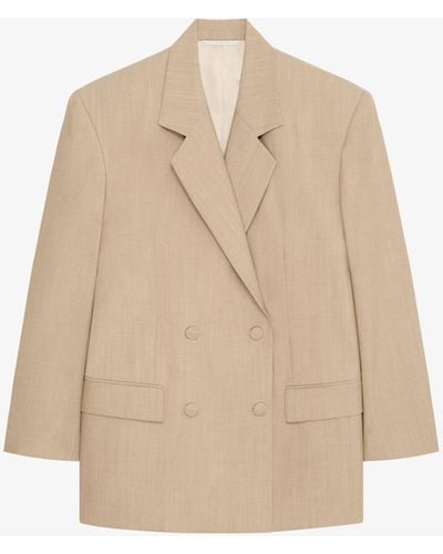 Givenchy Double Breasted Jacket - Natural