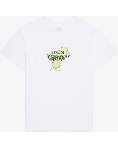 Givenchy T-shirt in cotone con stampa Lemons - Blu