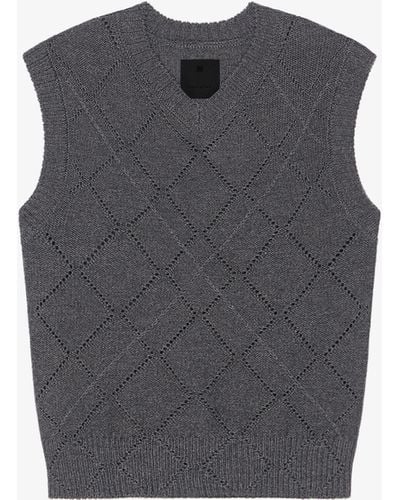 Givenchy Cropped Jumper - Grey