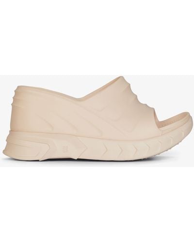 Givenchy Marshmallow Wedge Sandals - Natural