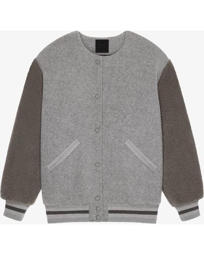 Givenchy Oversized Varsity Jacket - Grey