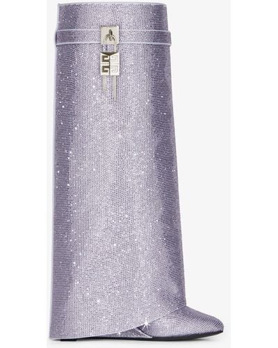 Givenchy Shark Lock Boots Wide Fit - Purple