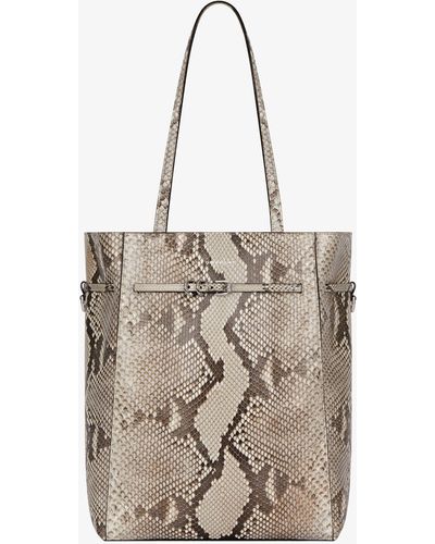 Givenchy Medium Voyou Tote Bag In Python - Natural