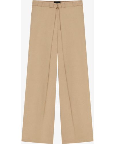 Givenchy Extra Wide Chino Trousers - Natural