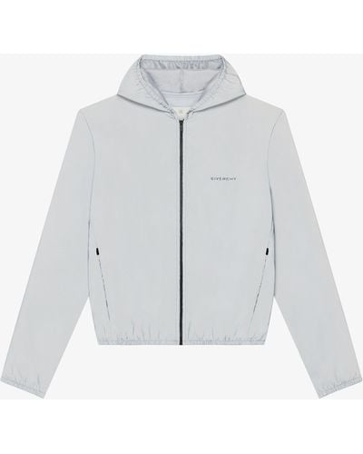 Givenchy Reflective Hooded Windreaker - White