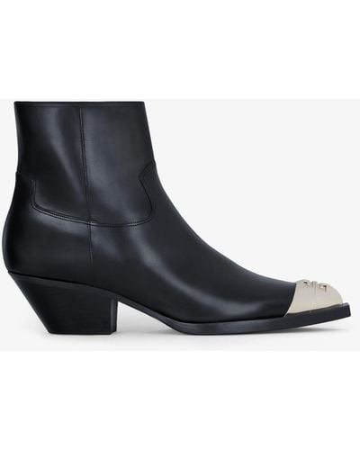 Givenchy Western Ankle Boots - White