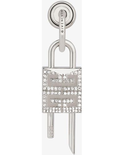 Givenchy Lock Earring - White