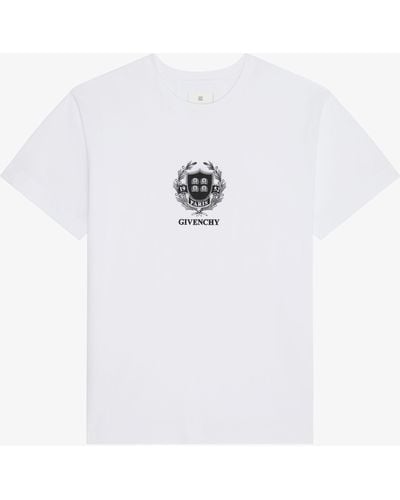 Givenchy T-shirt Crest en coton - Blanc