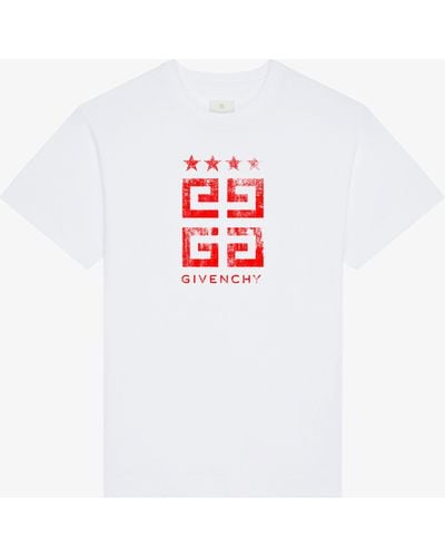 Givenchy T-shirt slim 4G Stars en coton - Blanc