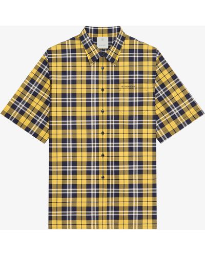Givenchy Checked Shirt - Yellow