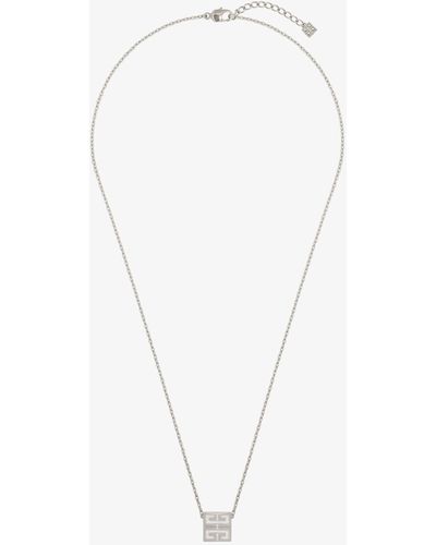 Givenchy Collana con pendente 4G in metallo - Bianco