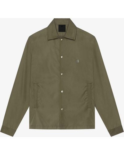 Givenchy Overshirt With 4G Detail - Green