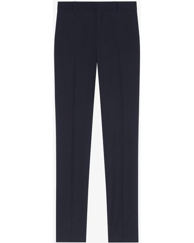 Givenchy Slim Fit Tailored Trousers - Blue