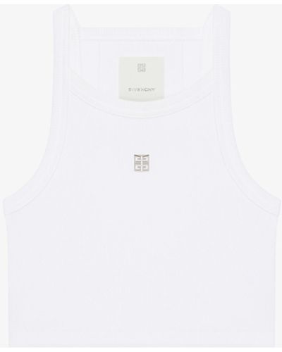 Givenchy Cropped Tank Top - White