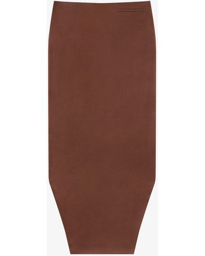 Givenchy Asymmetric Skirt - Brown