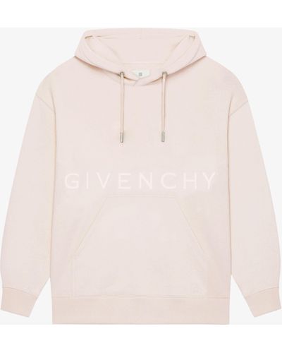 Givenchy Sweatshirt à capuche slim 4G en molleton - Rose
