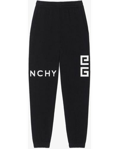 Givenchy Pantalon jogging slim 4G en molleton - Noir