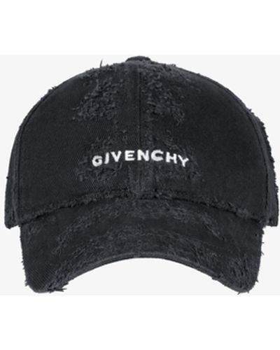 Givenchy Casquette brodée en coton - Noir