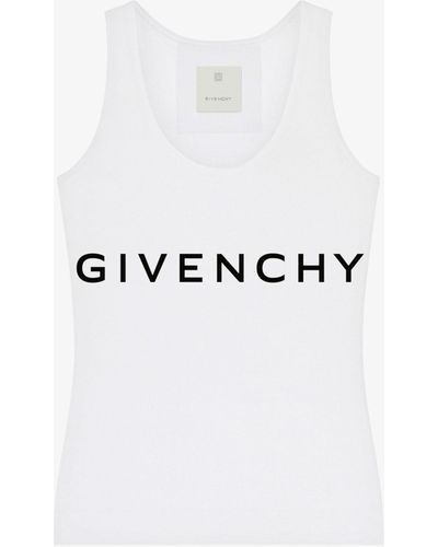 Givenchy Canotta slim Archetype in cotone - Bianco
