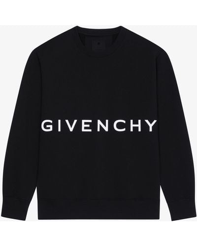 Givenchy Felpa slim 4G in tessuto garzato - Nero