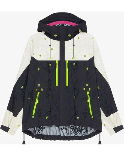 Givenchy Technical Jacket With Embroideries And Rhinestones - Blue