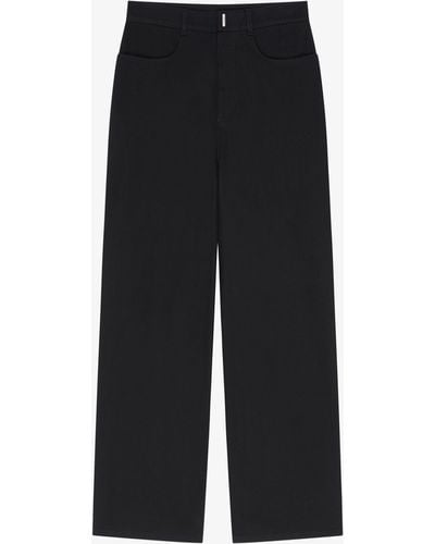 Givenchy Low Crotch Wide Jeans - Black