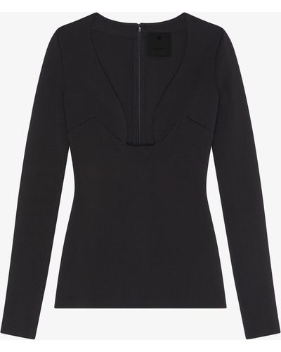 Givenchy Low-Cut Sweater - Black