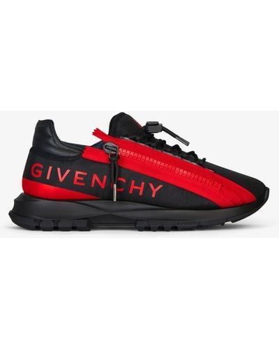 Givenchy Runners Spectre en fibre synthétique avec zip - Rouge