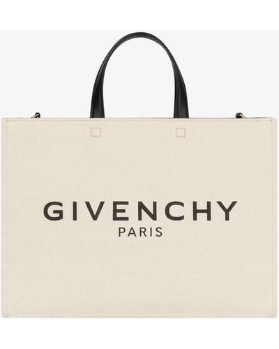 Givenchy Medium G-Tote Shopping Bag - Natural