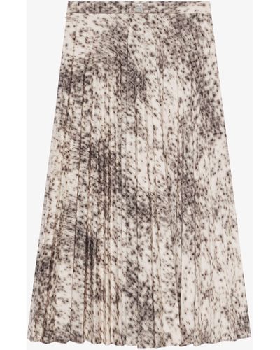 Givenchy Pleated Skirt - Natural