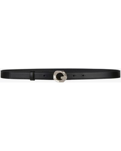 Givenchy Cintura in pelle con fibbia G-Chain - Bianco